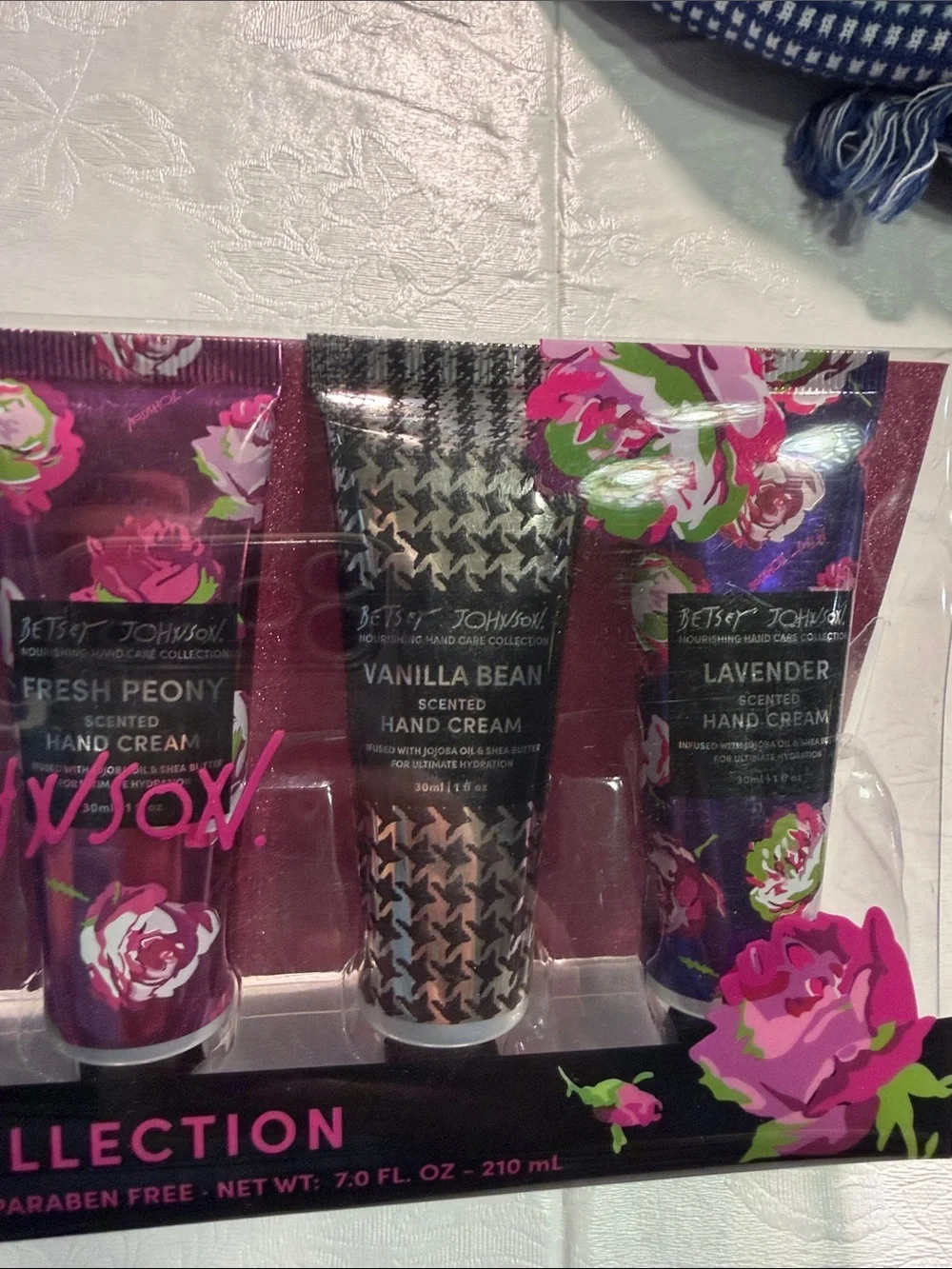 Betsy Johnson 7 piece hand cream collection